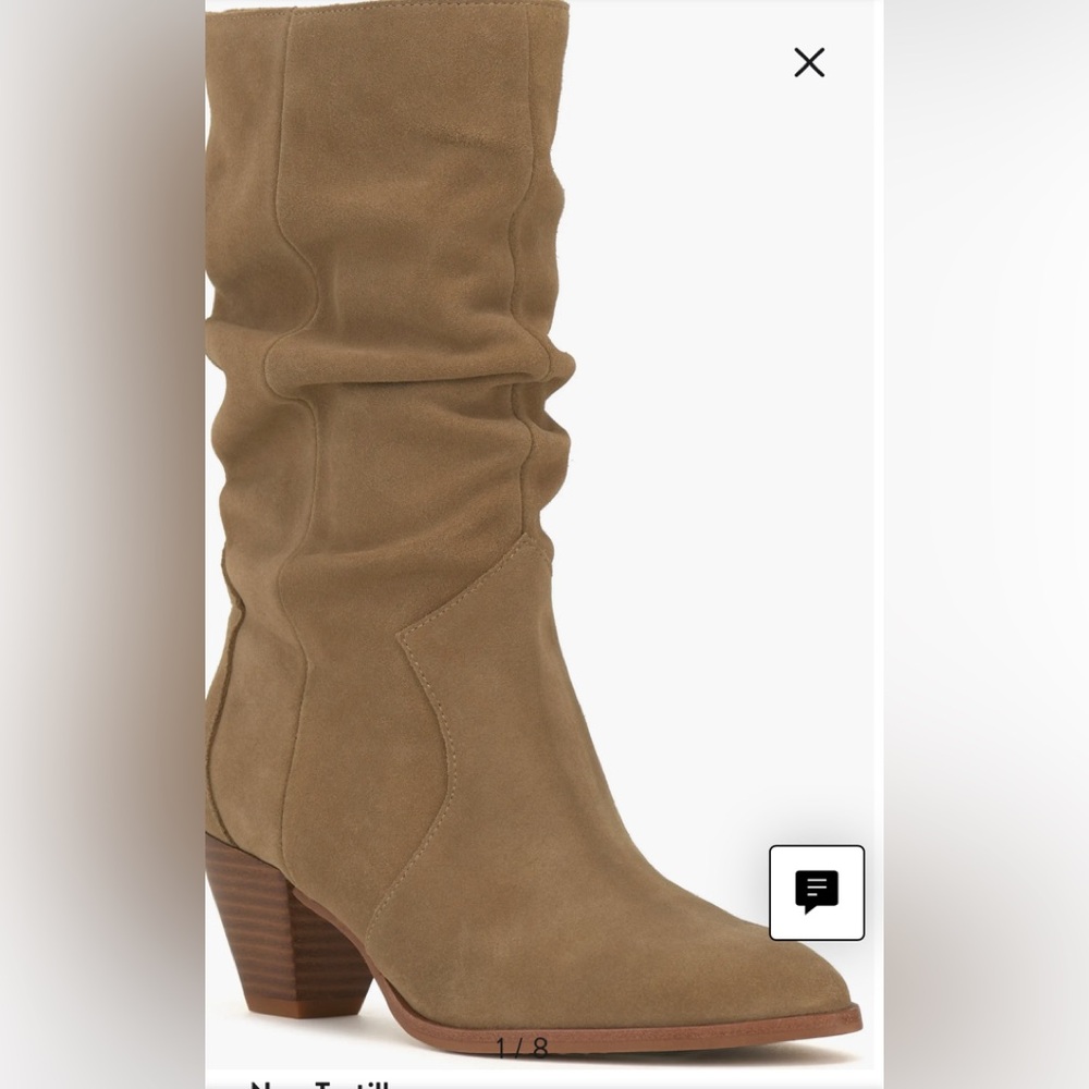 Sensenny Slouch Pointed Toe Boot size 6m nib